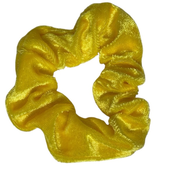 Forever 21 5-Piece Set of Neon Scrunchies Hair Ties Orange Yellow Green NWOT - Picture 5 of 7